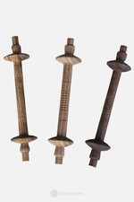 Mittelalterliche N&auml;hgarnrolle Garnrolle Garnspule Spule Holz ca. 13cm