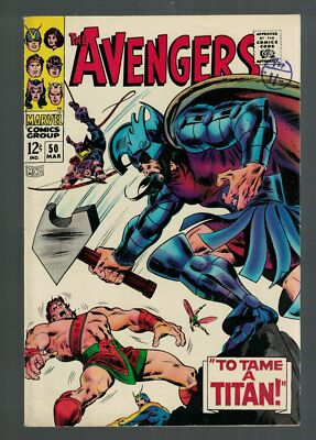 Marvel comics Avengers 50 VFN- 7.5 1967 Zeus Titan Hercules