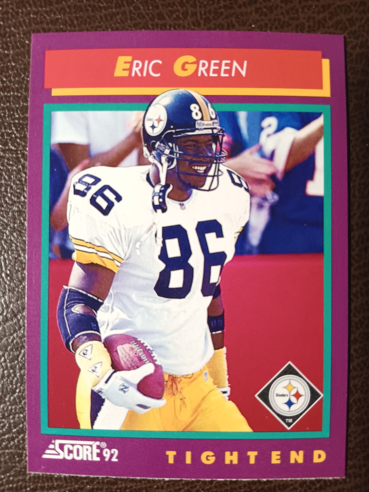 ERIC GREEN PITTSBURGH STEELERS 1992 SCORE FOOTBALL CARD #220