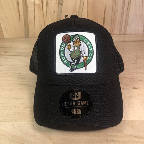 Cappello Boston Celtics Ufficiale NBA Regolabile Nero/Verde Ultra Game Nuovo - Foto 1 di 9