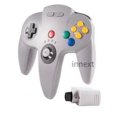 2.4G Wireless For Nintendo 64 Controller Game Gamepad Rechargeable Joystick US