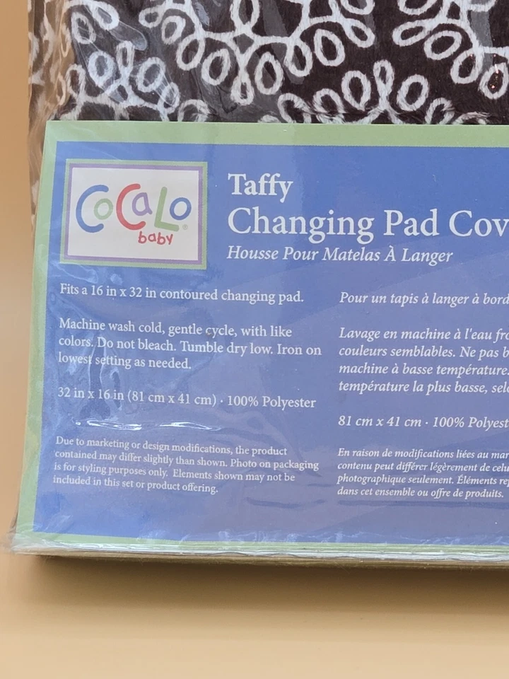 CoCaLo 16"x32" Taffy Cambiador Almohadilla Cubierta Guardería NUEVO Foto 3 de 4