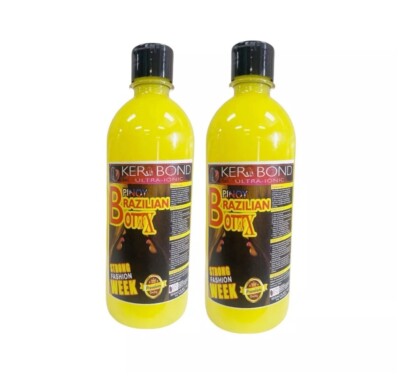 2 Bottles Pinoy Brazilian Hair Kerabond Ultra-Ionic Pinoy Brazilian 500ml Each