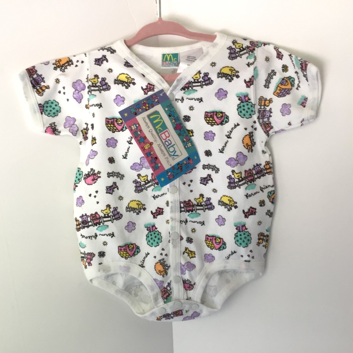 Vintage McBaby 2 Piece Set Short Sleeve One Piece One is 3
