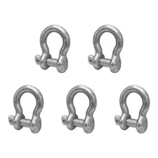 Drop Forged 9500 Lbs D Ring 5PC 3/4" Screw Pin Anchor Shackle Galvanized Steel