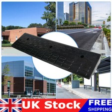 Rubber Kerb Curb Ramp Leveling Threshold Truck Wheelchair Ramp 100*25*5 CM UK