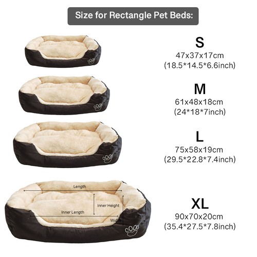 Pet Cat Dog Bed for Small Medium Large Dogs Mat Washable Puppy Soft Comfy Basket - Picture 31 of 82