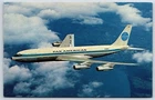 Airplane Postcard Pan American Pan Am Airlines Issued Boeing 707 Jet Clipper EH9