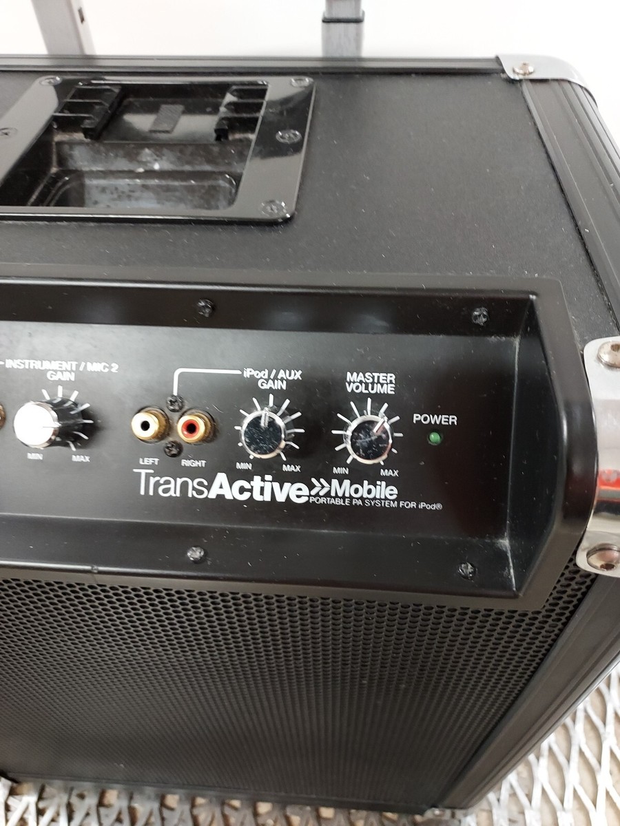 Alesis TransActive Mobile Portable PA System For Ipods Black