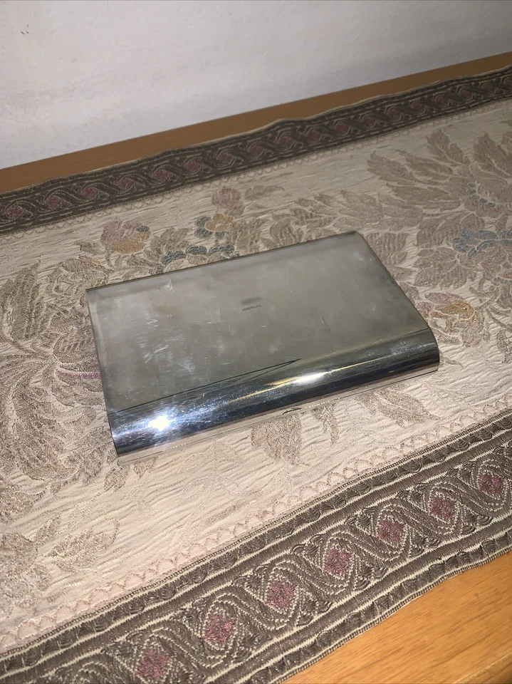 SCATOLA CARTE DA GIOCO DAL NEGRO In Silver Plated - Immagine 4 di 4