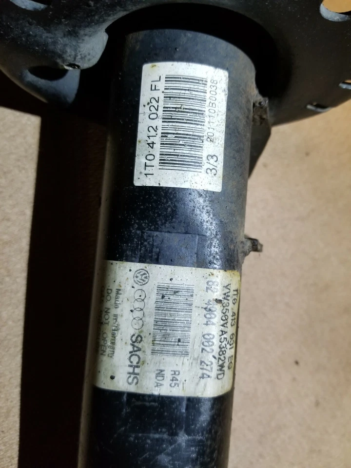 10 11 12 13 VW GOLF GTI 2.0L AMORTIGUADOR DELANTERO PUNTAL LADO DEL CONDUCTOR IZQUIERDO OEM Foto 4 de 4