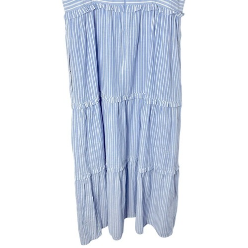 Gal Meets Glam Courtney Rio Stripe Lawn Maxi Dress Blue White Size 4 - Picture 8 of 10
