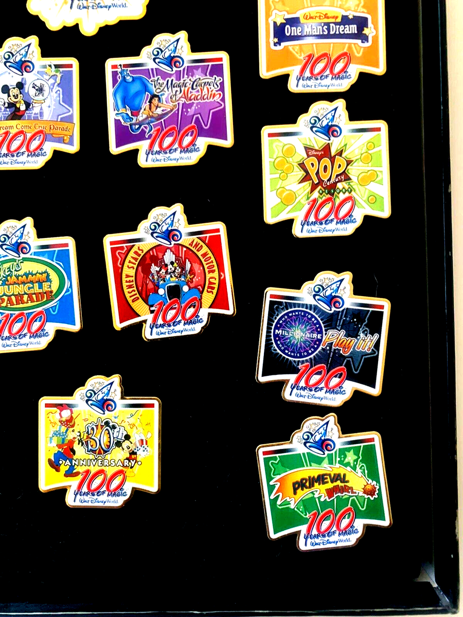 ディズニー　ピン　100 years of magic セット Disney 100 Years of Magic.Boxed Oct 1st, 2001-Dec 31st, 2002