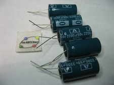 Electrolytic Capacitor 2200uF 50V 85C Radial - NOS Qty 5