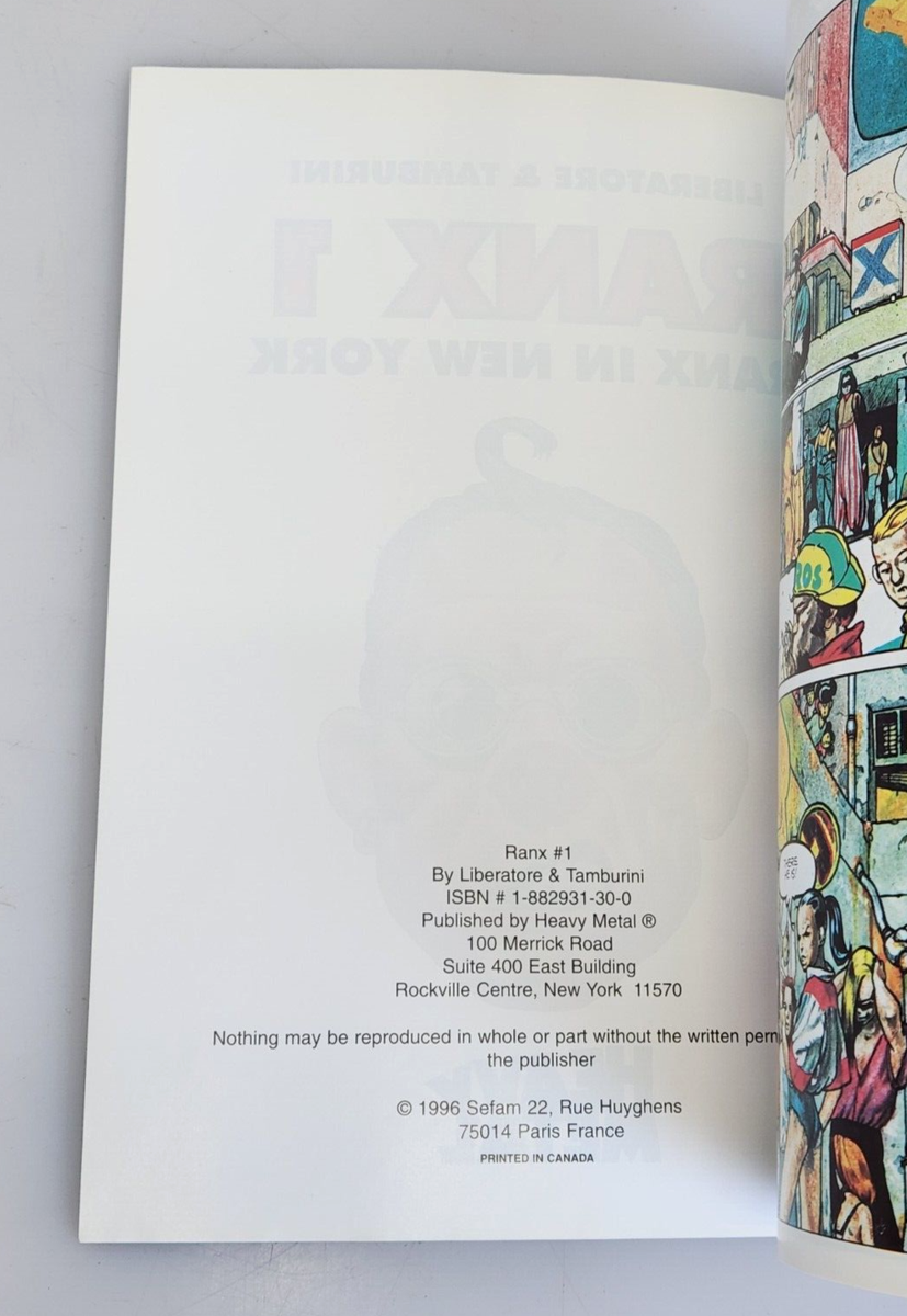 Ranx 1 in New York, Liberatore & Tamburni, 1996 Heavy Metal, TPB