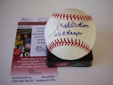 JACK MCKEON MARLINS WS CHAM JSA/COA SIGNED MLB BASEBALL