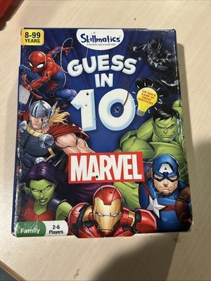 Skillmatics Disney Marvel Card Game Guess In 10 - Used
