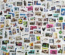 VRAC 300 TIMBRES OBLITERES DIFFERENTS DE FRANCE GRANDS  FORMATS #300C#