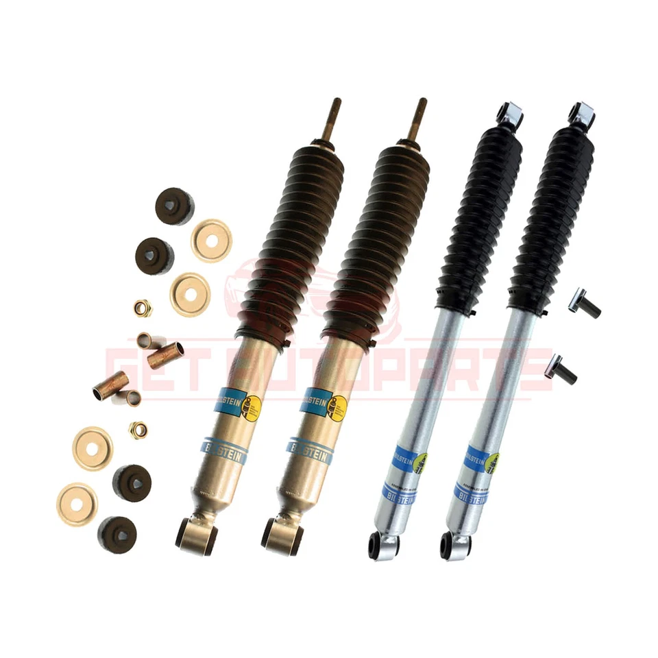 Kit 4 Bilstein B8 5100 4" Front & 2-4" Rear lift shocks for Ford Bronco 80-`96 - Image 2 of 4