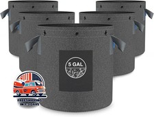 Paquete de 5 bolsas de cultivo reutilizables de 5 galones para aireaci n NEW US