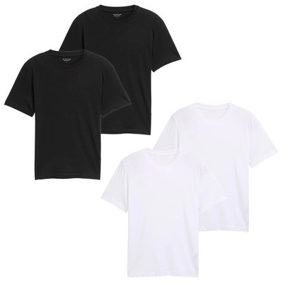 TOM TAILOR Herren T-Shirt, 2er Pack - Double Pack Crew Neck Tee, Rundhals, Re...