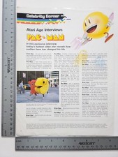 Atari Age Interview Pac Man Vintage 1980S Print Advertisement