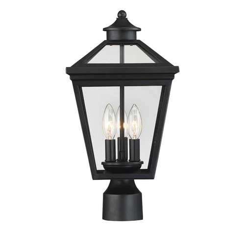 Savoy House 5-147 Ellijay 3 Light 17.5" Tall Outdoor Post Light - Black - Picture 1 of 3