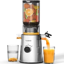 Cold Press Juicer, Masticating Juicer with Large Feed Chute Fit Whole Fruits ...