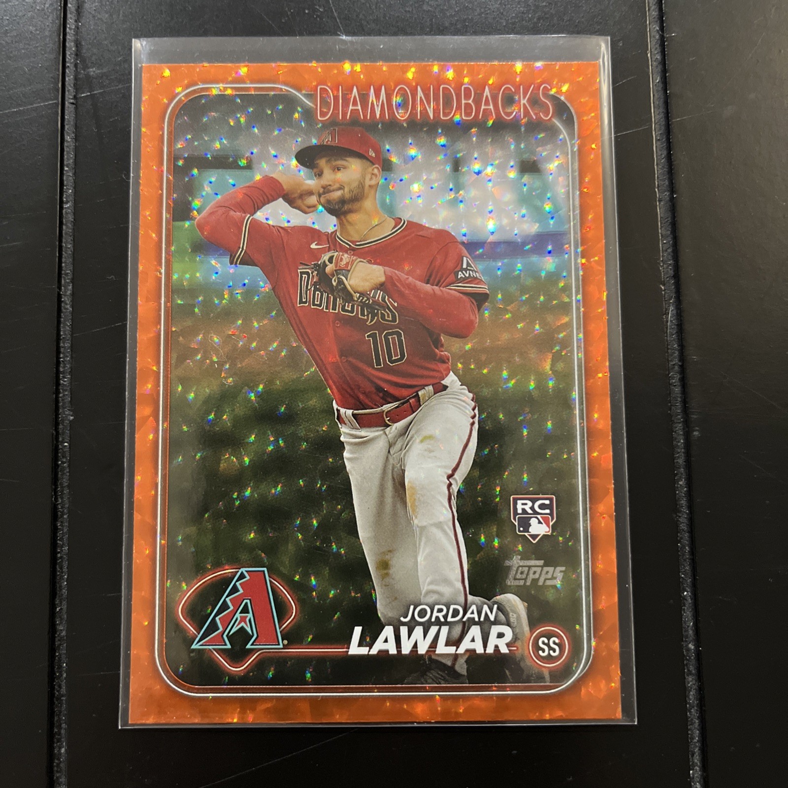 2024 Topps Series 2 - Jordan Lawlar #451 Orange Foil /299 (RC)