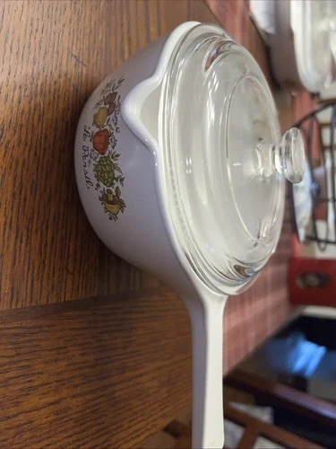 Vintage Corning Ware Spice of Life La Sauge 2.5 Cup Skillet  P89-B W/ Pyrex Lid