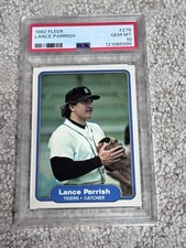 PSA 10 GEM MINT BASEBALL CARD 1982 FLEER DETROIT TIGERS LANCE PARRISH