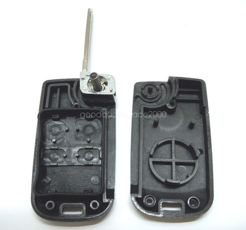 4 Buttons Remote Flip Folding Uncut Blank Key Shell Case Cover For Ford 4BT 4B - Picture 4 of 7
