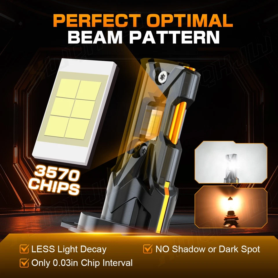 For Mercedes-Benz GL320 GL450 GL500 GL550 2007-20011 LED Headlight Fog Bulbs Kit - Изображение 4 из 4