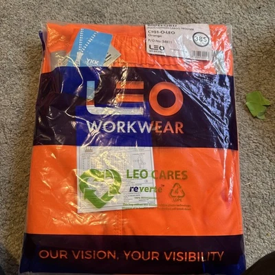 Leo Workwear Bideford Class 1 Hi Vis Cargo Trouser Size 38S