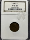 1924-D Lincoln Cent XF45 BN