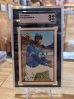 1989 Bowman #220 Ken Griffey Jr. Seattle Mariners Rookie Card Graded By SGC 8