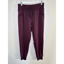 32 degrees maroon jogger tech fleece sweatpants womens small workout athleisure