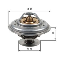 Thermostat KÜHlmittel Gates TH13287G1 FÜR Audi Bentley VW KÜHlmittelthermostat