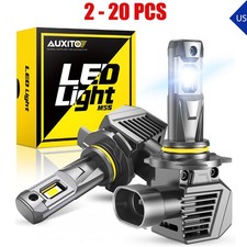 2-20X HIR2 9012 LED Headlight Bulb White 6500K 22000LM High-Low Beam AUXITO M5S