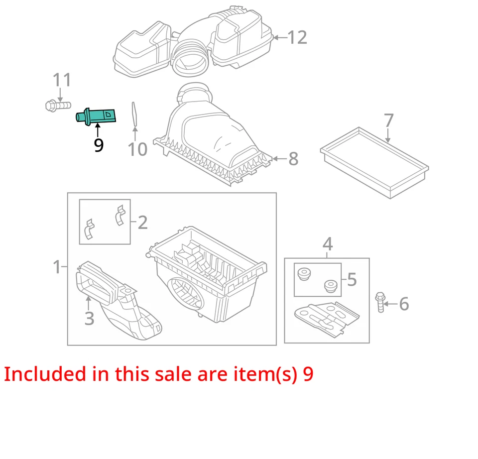 Medidor de flujo de aire másico Ford Escape 2010 sensor MAF OEM 106 k millas - LKQ312239839 Foto 4 de 4