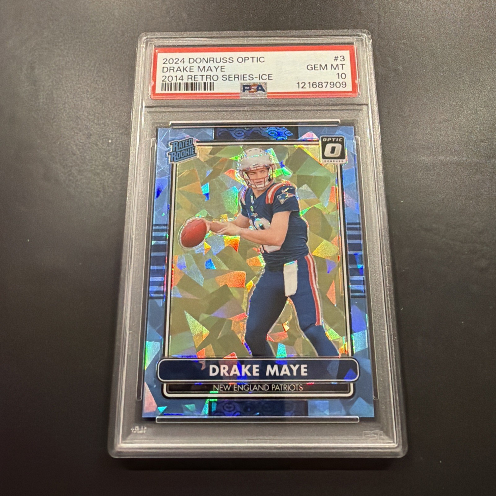 Drake Maye Panini Donruss Optic 2014 Retro Series #3 Ice