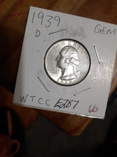 1939-D Washington Quarter — photo from the most recent tracked eBay sale