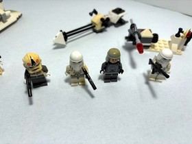 LEGO Star Wars LOT:Plo Koon's Jedi 8093, battle pack 8083 8084 Yellowed see desc