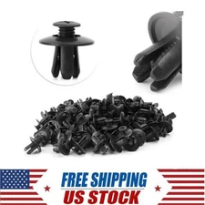 Body Hole Plastic Rivets Fastener Fender Bumper Push Pin Clips Auto 120PCS US