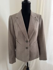 THE LIMITED TAN BLAZER SZ 4 Lined 2 Button Front Classic
