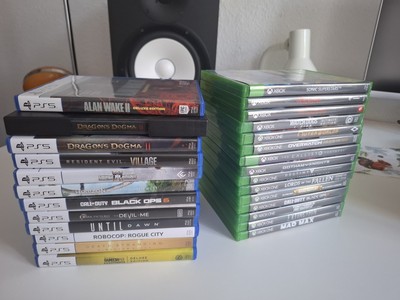PS5 XBOX ONE Spiele Sammlung Alan Wake 2 Resident Evil 8 Dragons Dogma 2 TOP