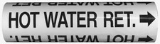 Made in USA Pipe Marker with Water Legend and Arrow Graphic 6 to 8" Pipe Outs...