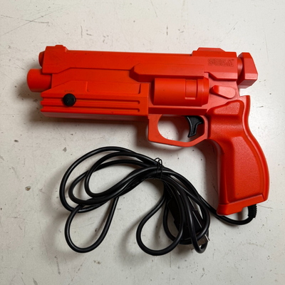 Sega The Stunner MK-80113 Orange Wired Light Gun Controller For