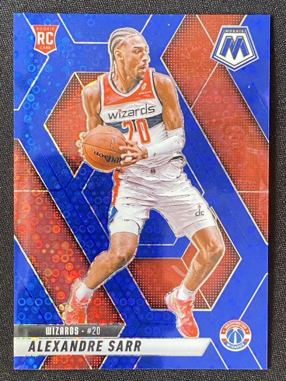 Alexandre Sarr 2024-25 Panini Mosaic Rookie Fast Break Blue RC /85 #216