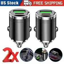 2 Port USB Super Fast Car Charger Adapter For iPhone Samsung Android Cell Phone